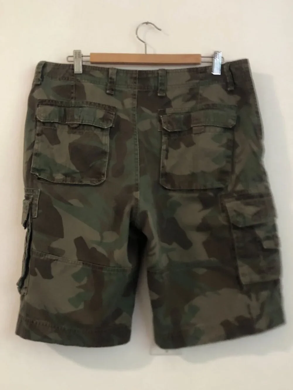 Public Opinion Camo Cargo Utility shorts camouflage pattern Side pocket Mens 36W
